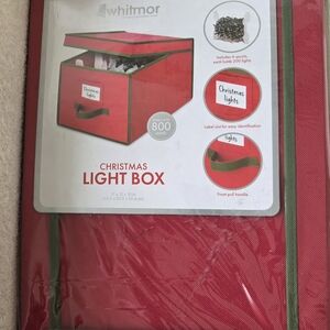 Whitmor Red Christmas Light Storage Box